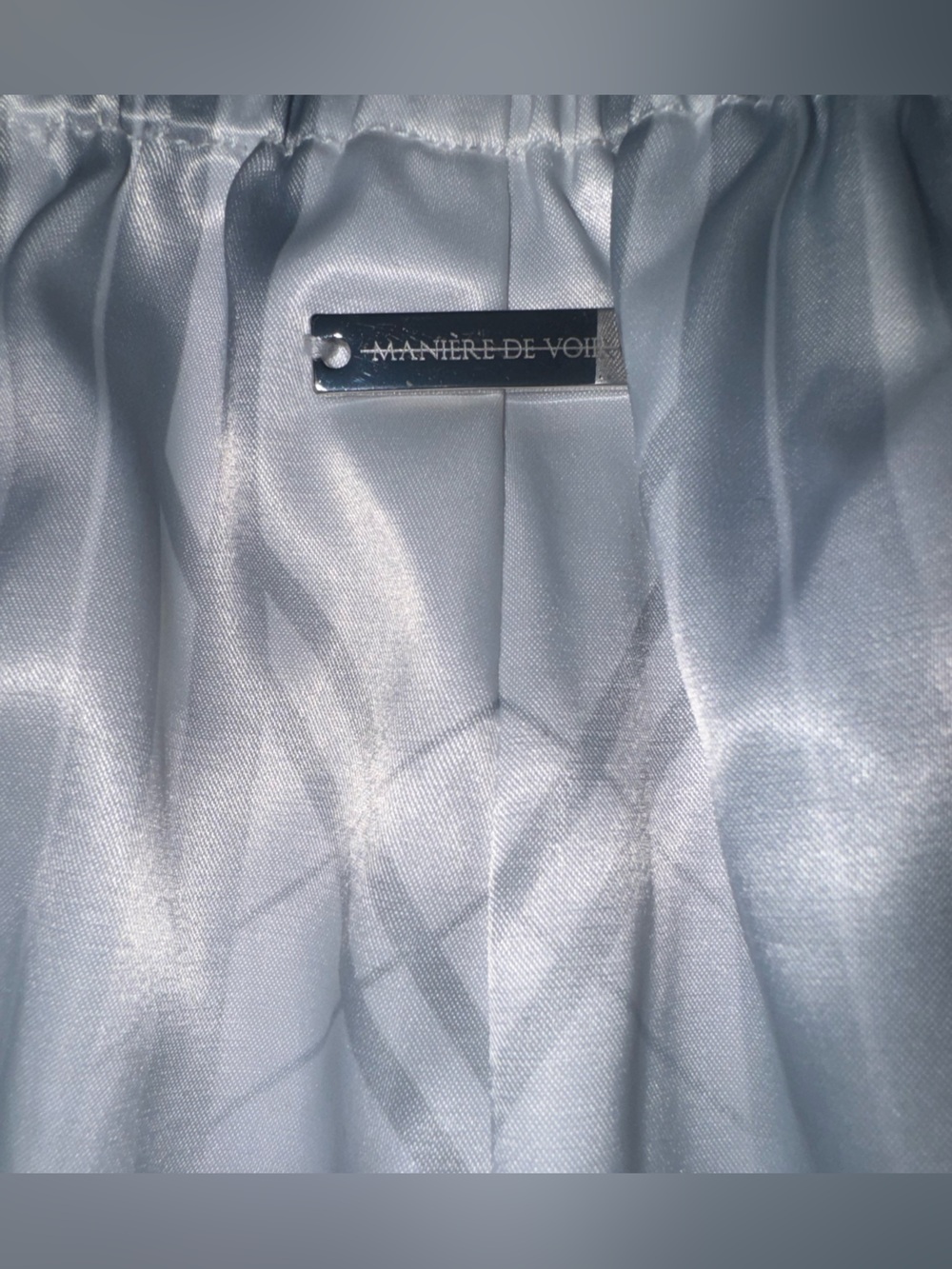 Manière De Voir Satin Wide Leg Pants Hummingbird Art Deco Sz UK 12 US 8 - Picture 9 of 11